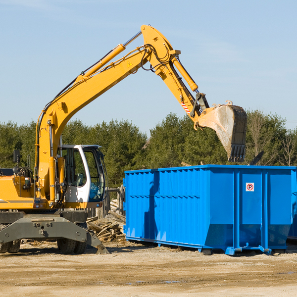 are there any restrictions on where a residential dumpster can be placed in Newington